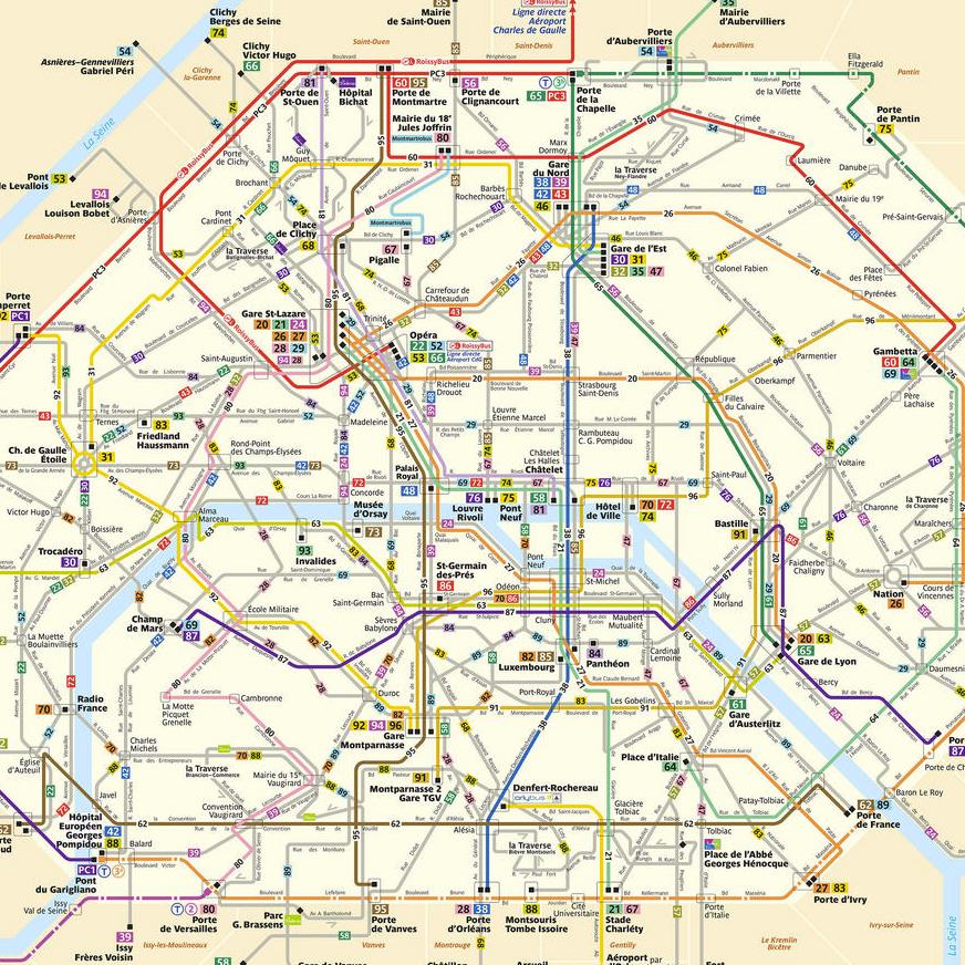 Nouveau réseau bus parisien